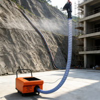 Petite pompe à béton, pompe de transfert de mortier, pompe carrée portable, alimentateur sur site, moteur haute efficacité, 20m vertical, 40m