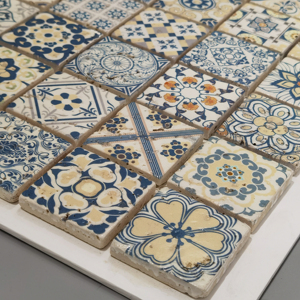 Jbn thiết kế hiện đại đá tự nhiên đá cẩm thạch khảm gạch đầy màu sắc vuông khảm thủy tinh cho phòng tắm và sử dụng ngoài trời và trang trí tường - Product Image 1