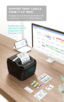 Printer Stiker Thermal Nirkabel NchInkless MASUNG MS-P310 untuk Pengiriman & Struk