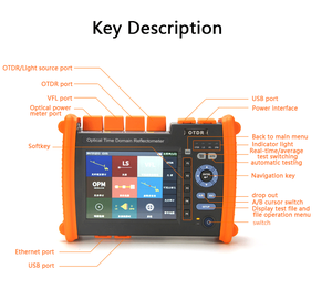 ST3200D 1310/1550nm <b>Mini</b> 32/30db 5.6 Inch Color Touch Screen LCD with Key Board Intelligent Operation - Product Image 4