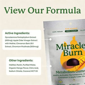 Gummies Miracle Burn Metabolism saveur mangue mûre, soutient naturellement la combustion des graisses et le métabolisme, la gestion de l'énergie et la détoxification - Product Image 3
