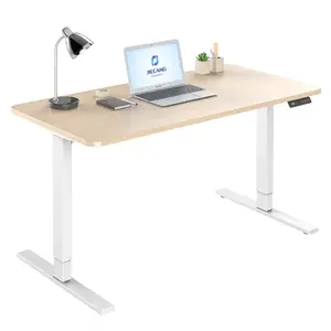 Jiecang mesa de computador, escritório doméstico, 2 tier, elevação ergonômica, mesa elétrica ajustável