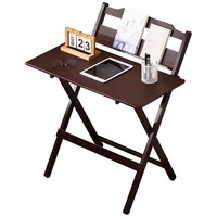Bureau d'ordinateur portable multifonctionnel pliable en bambou YEZHULIN, sans installation, pour dortoir, maison, chambre, étudiant, écriture