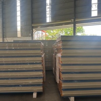 Panel Sandwich Rock Wool Ramah Lingkungan untuk Insulasi Ruang Dingin, Hotel, Gudang, Peredam Suara, Penahan Panas, dan Tahan Api