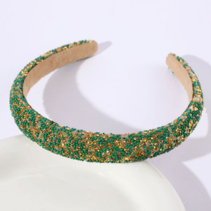 Accessoires de bandeau de cheveux personnalisé en gros filles de la mode rembourré <span class=keywords><strong>strass</strong></span> éponge bandeaux baroques pour les femmes - Product Image 2
