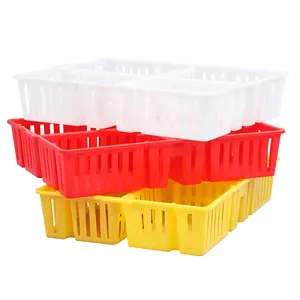 Factory direct sale pp stackable and nestable plastic chick moving crate for day old chicks