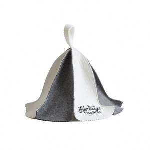 Embroidery logo Customized Natural Filz Wool <b>Sauna</b> Bucket Hat logo Can Choose One for Sample - Product Image 1