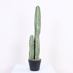 Cactus artificiel colonne Dream Castle 30cm-100cm, plante en pot simulée à trois têtes, décoration intérieure - Product Image 2