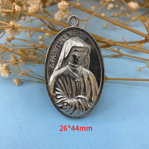 Personalizado de fábrica de plata antigua de aleación religiosa Benedict San <span class=keywords><strong>Benito</strong></span> encanto colgante para collar llavero Accesorios - Product Image 6