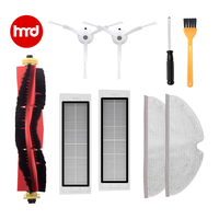 Kit d'accessoires de remplacement pour aspirateur robot Roborock S4 S5 MAX S6 S6 Pure/Maxv : brosse latérale, filtre HEPA, chiffon de nettoyage