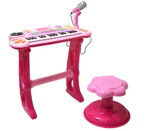 31 teclas brinquedos de piano de plástico, organizadores de música eletrônica para meninas