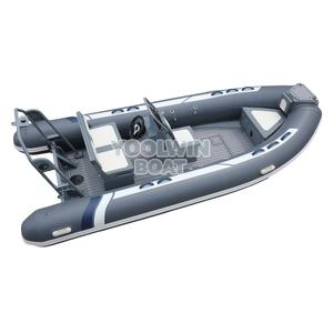 <span class=keywords><strong>Bateau</strong></span> pneumatique semi-rigide en aluminium de 430 cm pour l'exploration et la plongée avec tubes gonflables en PVC Hypalon - Product Image 5