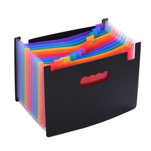 Organizador de carpetas de archivos de 12 bolsillos, carpeta de archivos expansible, acordeón de color arcoíris, tamaño A4 con guías de archivos y etiquetas de papel - Product Image 3