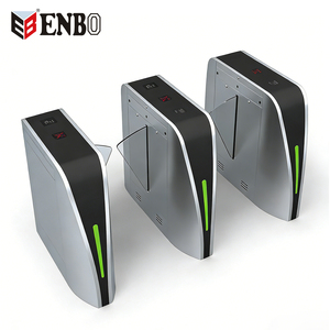 Biometric Security Access Control System for School Library <strong>Flap</strong> <strong>Barrier</strong> Gate Swing Turnstile with Face Fingerprint RFID Scanner - Product Image 1