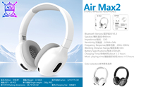 Casque Air Max populaire avec carte SD Casque sans fil personnalisé pas cher pour le sport Casque bandeau le plus récent pour la promotion