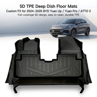 Tapis de voiture en caoutchouc TPE 5D pour BYD YUAN up PRO ATTO 2 EV, accessoires intérieurs, tapis de sol toutes saisons, tapis automobile 3D imperméable