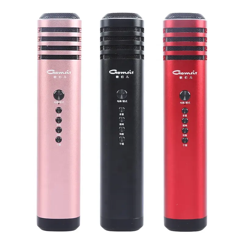 Produk Unik untuk Dijual Online Terbaik K300 Mikrofon Nirkabel Genggam Portabel Mikrofon Studio USB untuk Karaoke KTV Rumah