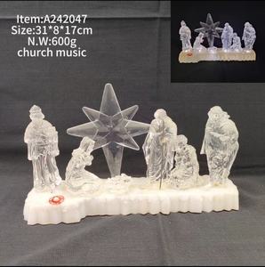 Scène <span class=keywords><strong>de</strong></span> la Nativité miniature 7 SculpturesTable Decor <span class=keywords><strong>Mini</strong></span> Nativité Set Figurines <span class=keywords><strong>de</strong></span> <span class=keywords><strong>Noël</strong></span> avec lumières LED - Product Image 4
