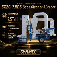 Système de nettoyage et de calibrage des semences à double aspiration haute productivité avec moteur, capacité de 7200-7500 kg/h