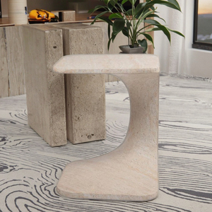 Meubles de salon modernes personnalisés du Vietnam table d'appoint décorative polyvalente et durable conception de table d'appoint en béton de forme unique - Product Image 4