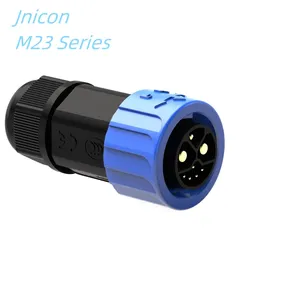 La migliore vendita di M23 300V 50A 6 8 15 Pin cavo di blocco automatico Led connettore impermeabile vendita in fabbrica