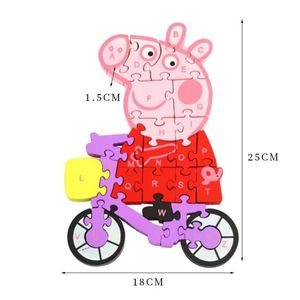 Blocs de Puzzle en bois respectueux de l'environnement jouets éducatifs pour enfants de la maternelle numéro Animal Puzzle éducation scientifique pour chien - Product Image 3