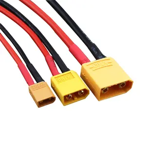 وصلة وصلة حسب الطلب من xt60 ذكر إلى ext60 أنثى 12 awg 20 سم xt90 xt60 وصلة محول وصلة كابل تمديد