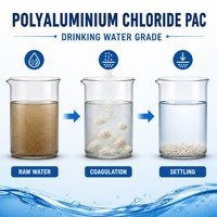 Chlorure de polyaluminium (PAC) en poudre 30% Al2O3 de qualité potable pour la transformation alimentaire