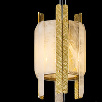 Lustre moderne en fer forgé avec cristaux naturels pour escalier, décoration d'hôtel, villa, luminaire suspendu artistique pour escalier