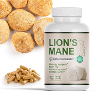 Capsules de Crinière de Lion 500mg, Fabrication OEM/ODM, Marque Privée, Soutien Cérébral