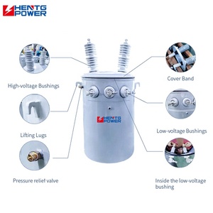 Potenza HENTG 15kVA 37.5kVA 100kVA monofase polo montato trasformatore di distribuzione 75kVA - Product Image 2