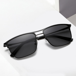 Nouvelles lunettes de soleil polarisées pour hommes UV400, monture métallique anti-reflet, verres TAC pleine monture, style professionnel or et noir, pour la conduite et la pêche - Product Image 5