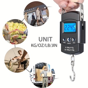 Escala de pesca electrónica portátil de gran oferta con regla Mini bolsa de equipaje al aire libre escala Material plástico - Product Image 5