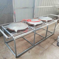 Machine manuelle à pain plat arabe, machine à crêpes plates, machine à faire des dosa, roti, injera, chapati, machine à cuire les crêpes