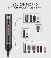 Sèche-cheveux de luxe massage démêlant brosse à cheveux sèche-cheveux à ions négatifs brosse à air chaud sèche-cheveux avec peigne