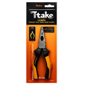 Ttake Straight Half Round Nose <b>Pliers</b> 180mm Wire Cutter Tool - Product Image 2