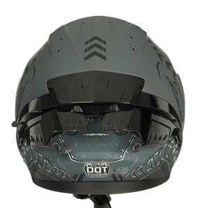 Nouvelle certification DOT Logo personnalisé <span class=keywords><strong>Casque</strong></span> modulaire Double visière Matériau ABS <span class=keywords><strong>Casque</strong></span> de moto à rabat - Product Image 3