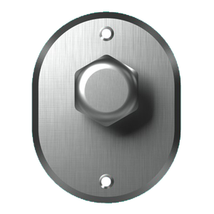 BOUTONS HEXAGONAUX POUR CYLINDRE AVEC PLAQUE '331' CIPIERRE Ø 35-Couleur Laiton Poli - Product Image 1