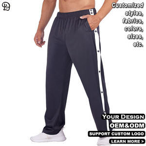 Pantalons de survêtement pour homme personnalisés avec boutons-pression sur le côté, coupe ample, jambes larges, athlétiques, sportifs, pour l'entraînement, la salle de sport, décontractés, pour le quotidien, les loisirs - Product Image 4