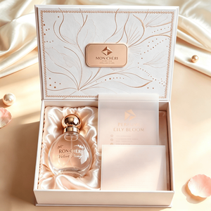 Boîte cadeau à fermeture magnétique avec poignée pour emballage de parfum, boîte haut de gamme pour coffret de soins de la peau, coffret de voyage - Product Image 1