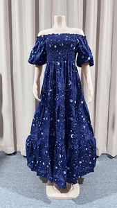 Nouvelle <span class=keywords><strong>robe</strong></span> longue maxi à imprimé floral, épaules dénudées, pour femmes, style euro-américain, printemps-été - Product Image 6