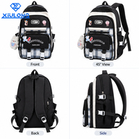 Sac à dos léger et grande capacité pour adolescentes, idéal pour l'école et le quotidien, avec multiples poches et motif écossais – Collection Campus du fabricant Mochilas