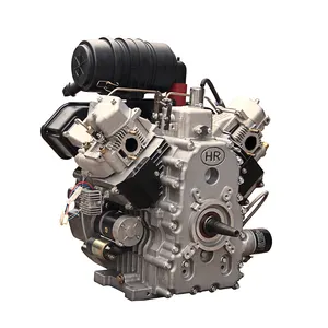 Changzhou Hi-earns 2V98 / 2V92/ 2V95 air-cooled V-twin cylinder 22KW/30HP machinery diesel engine