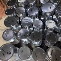 Ensemble d'haltères fixes chromés en acier Offre Spéciale avec logo personnalisé pour l'haltérophilie