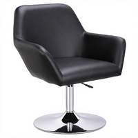 JOHOOFURNITURE Chaise de bar en cuir PU noir, fauteuil à dossier réglable en hauteur, pour comptoir, vente en gros, usage commercial pour pub