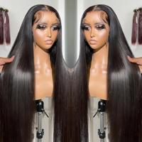 Perruque frontale HD sans colle 13x6 en cheveux naturels vietnamiens bruts, vente en gros, perruque en cheveux humains vierges avec cuticules alignées