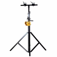 Torre Elevadora de Alta Resistencia con Manivela y Soporte para Altavoces, con Capacidad de Carga de 250 kg, para Pantallas LED, Iluminación de Escenario, Sistemas Line Array y Estructuras de Truss, 6 Metros