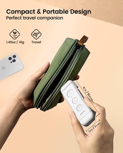 Glocusent mini xách tay cuốn sách clip trên đèn đọc sách có thể gập lại USB có thể sạc lại Led Đọc Sách ánh sáng - Product Image 6