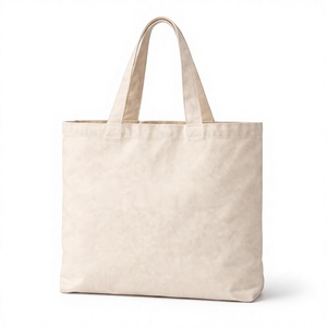 Sac fourre-tout en toile réutilisable et écologique |   Sac de transport en toile de coton durable pour les courses et l'usage quotidien - Product Image 2