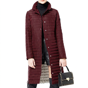 KIJQJW13 Women's Long <b>Quilted</b> Coat <b>Jacket</b> Breathable Cotton Striped Rivet Camouflage Pearl Fast Delivery Dyed Embroidery Diamond - Product Image 5
